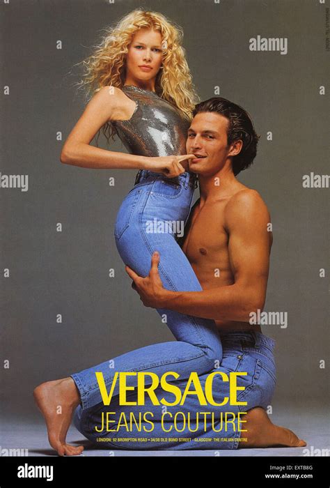 mens white jeans versace 1990 advertisement|90s blue jeans for men.